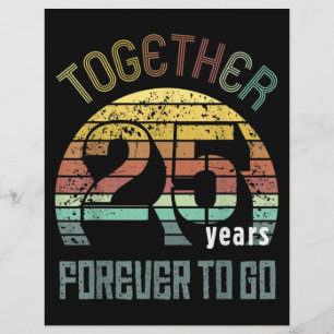 25th Years Wedding Anniversary Custom Letterhead