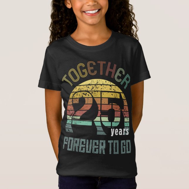 25th Years Wedding Anniversary Gifts For Couples M T-Shirt (Front)