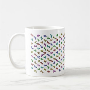 261 Tesseract Nets Rainbow Mug