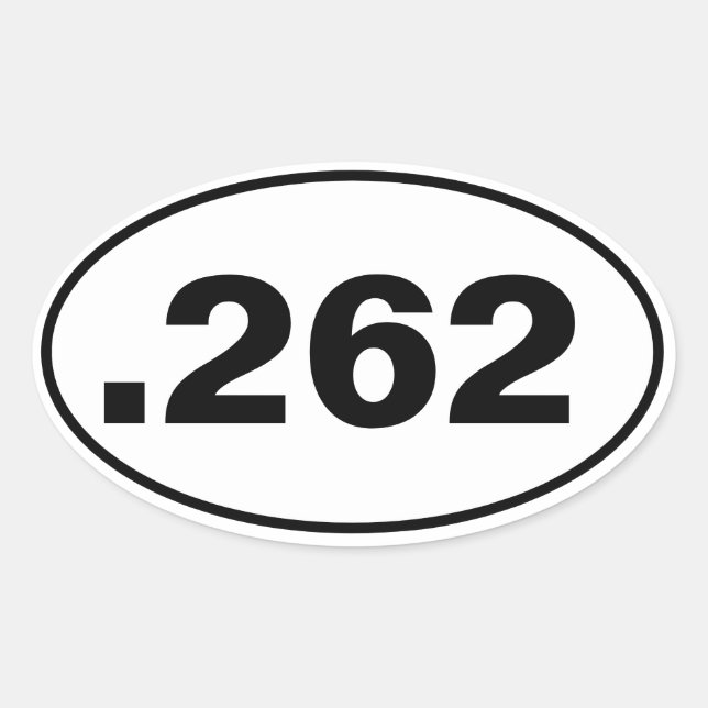 .262 OVAL STICKER (Front)
