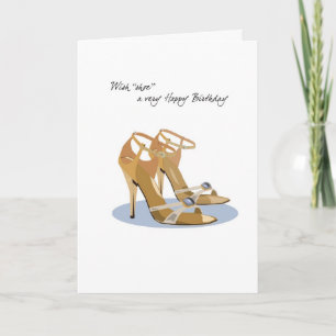 2663 Wish Shoe Birthday Card