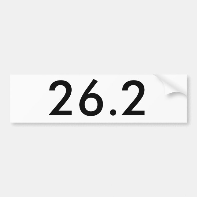 26.2 Bumper Sticker (Front)