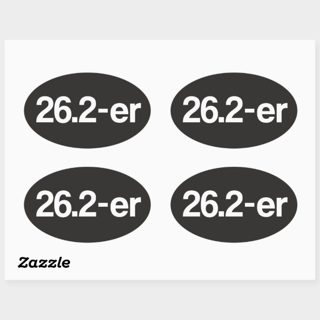 26.2-er or Marathoner - Marathon Runners Stickers (Sheet)