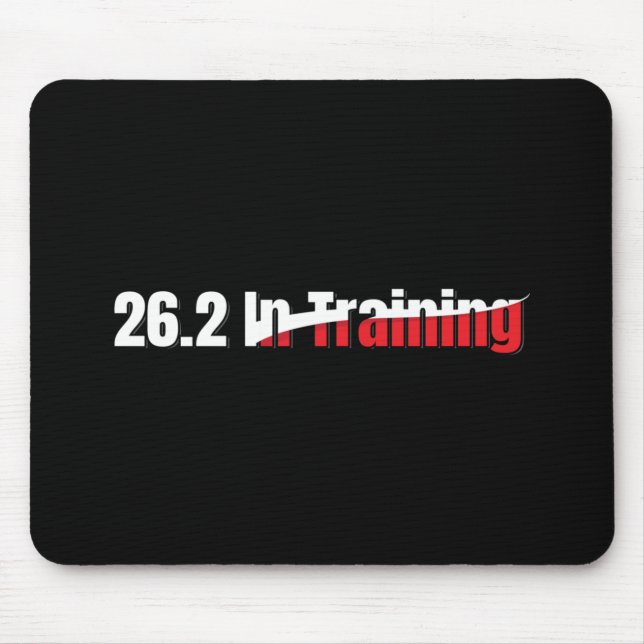 26.2 in Training Artistic Marathon Running Mouse Pad (Front)
