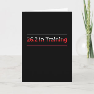 26.2 in Training Full Marathon Race -Running Card
