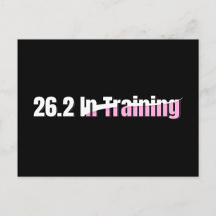 26.2 in Training - Girls Marathon Running Postcard