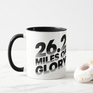 26.2 miles marathon running mug