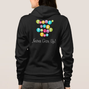 26.2 Never Give Up Women's Raglan Zip Hoodie