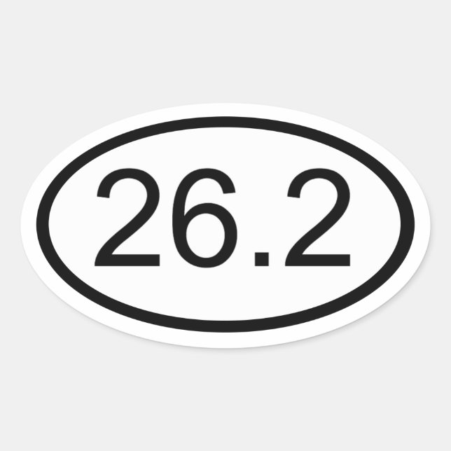 26.2 OVAL STICKER (Front)