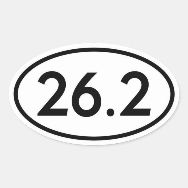 26.2 Oval Sticker (Front)