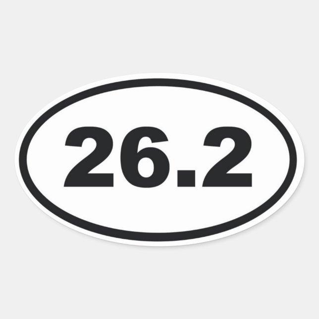 26.2 OVAL STICKER (Front)