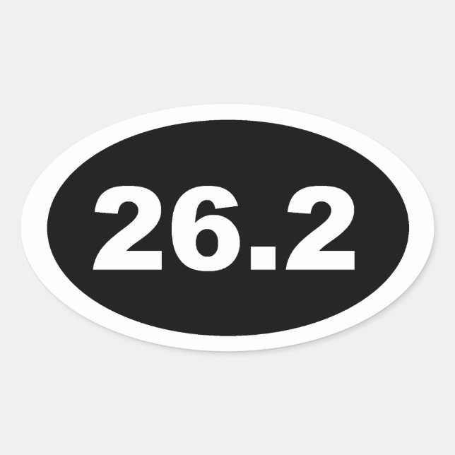 26.2 OVAL STICKER (Front)