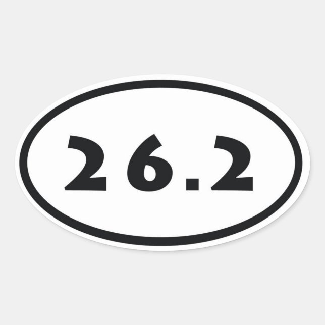 26.2 OVAL STICKER (Front)