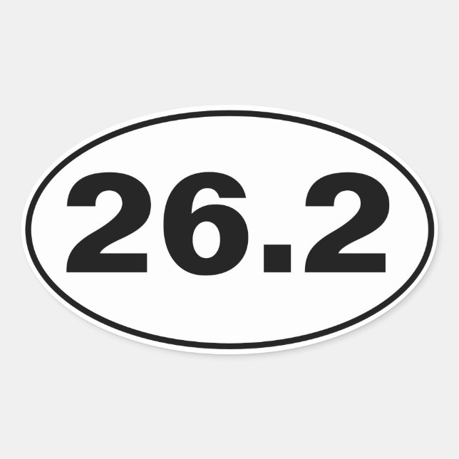26.2 OVAL STICKER (Front)