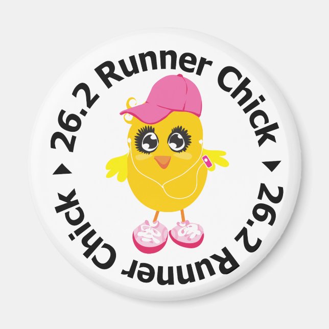 26.2 Runner Chick Magnet (Front)