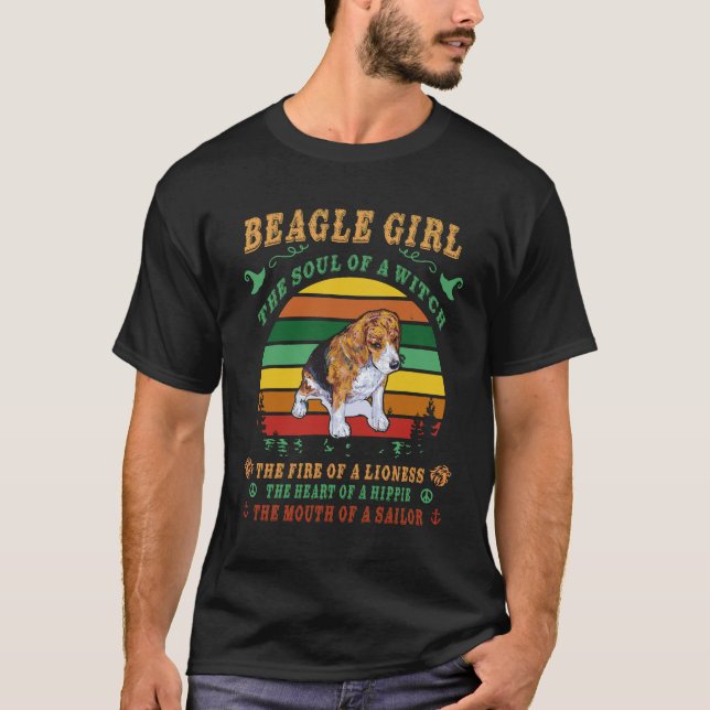 26 Beagle Girl he Soul The Fire The Heart The Mout T-Shirt (Front)
