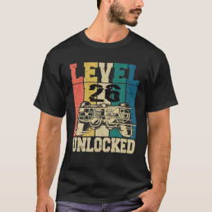 26 Birthday Gamer Gaming Gamer 26 Years Level 26 U T-Shirt