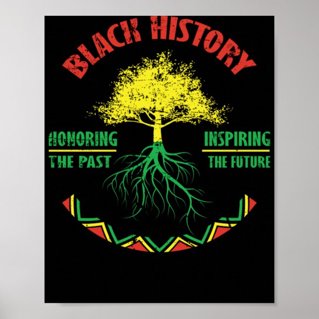 26 Black History Month African Pride Apparel Gift Poster (Front)