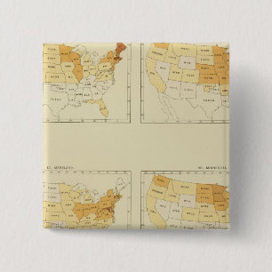 26 Interstate migration 1890 MEMS 15 Cm Square Badge