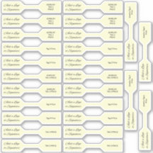 26 Photo Jewellery Price Tags Goldenrod Custom-Cut