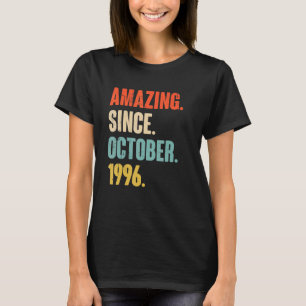 26 Year Old 26th Birthday  Amazing Since October 1 T-Shirt