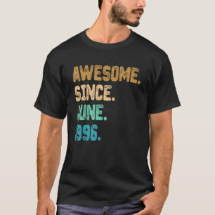 26 Year Old Awesome Since June 1996 26th Birthday T-Shirt