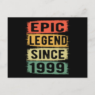 26 Year Old Bday Epic Legend 26th Birthday Gift Postcard