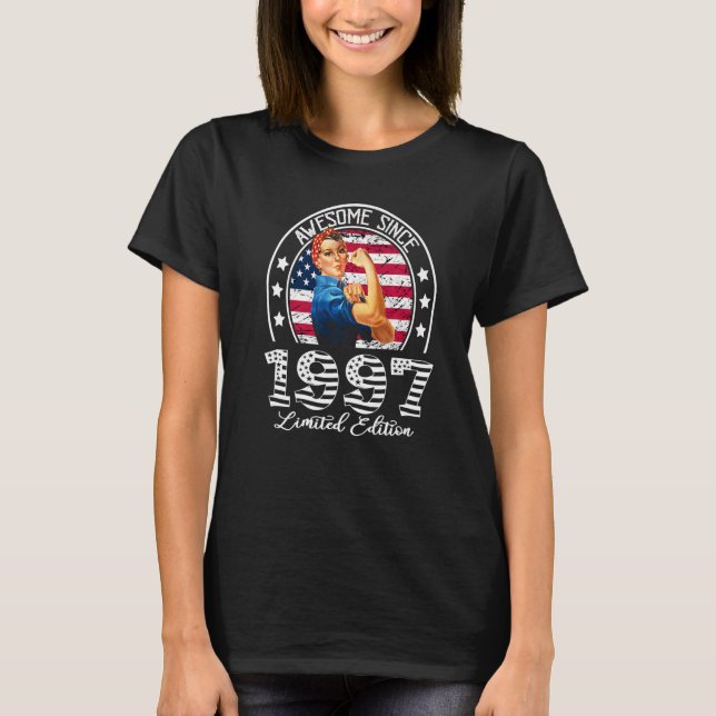 26 Year Old Gifts for women Awesome Since 1997 26t T-Shirt (Front)
