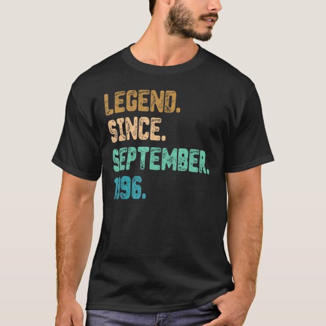 26 Year Old Legend Since September 1996 26th Birth T-Shirt (Front)