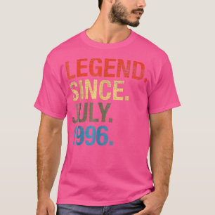 26 Years Old Gifts Legend Since July 1996 26th Bir T-Shirt