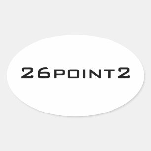 26Point2 (26.2) Oval Marathon Sticker