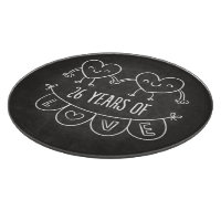 26th Anniversary Gift Chalk Hearts
