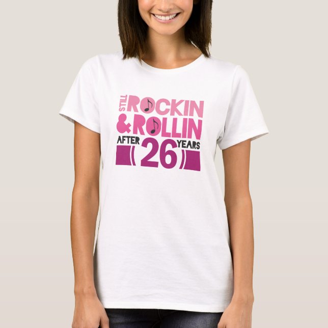 26th Anniversary Wedding Gift T-Shirt (Front)