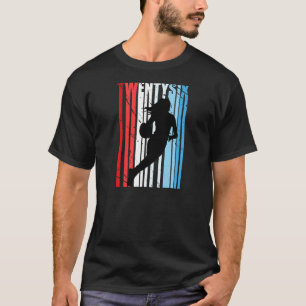 26th Basketball Birthday Retro Vintage Distressed  T-Shirt