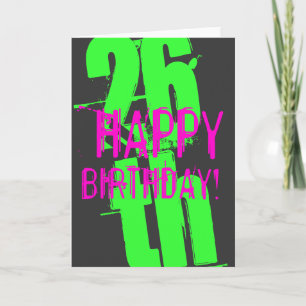 26th Birthday cards for men and women