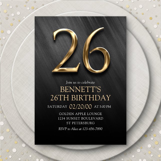 26th Birthday Invitation (Creator Uploaded)