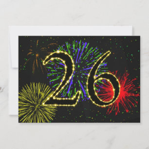 26th birthday party invitate invitation
