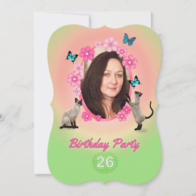 26th Birthday Party Invitation (Front)