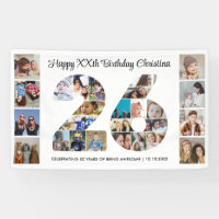 26th Birthday Party Number 26 Photo Collage