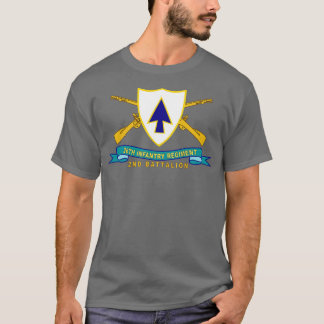 26th Infantry Regiment DUI w Br Ribbon 2nd Bn X T-Shirt