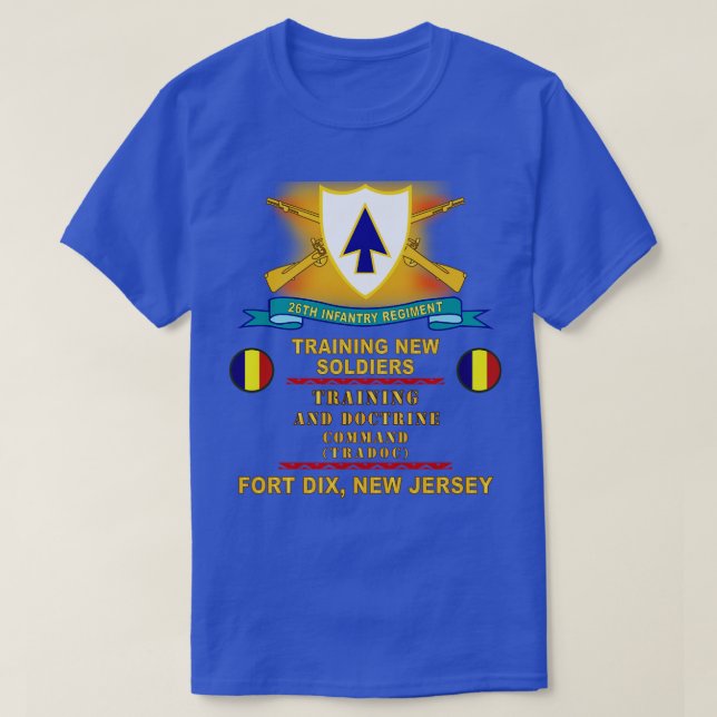 26th Infantry Regiment DUI w Br Ribbon TOP Ft Dix  (Design Front)
