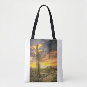 2706-Arizona Desert Landscape at Sunset Tote Bag