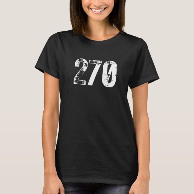270 Area Code Bowling Green KY Mobile Area Code 27 T-Shirt (Front)