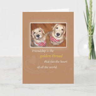 2740 Golden Retrievers Friendship Birthday Card