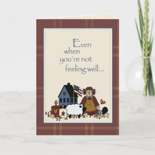 2778 Doll House Sheep Not Well Card