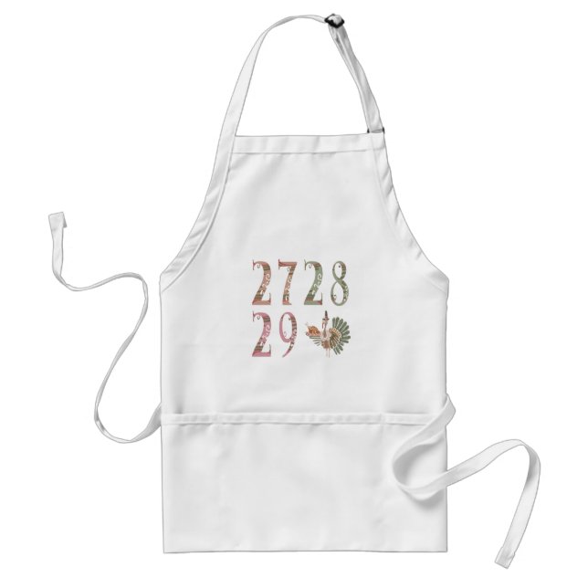 27 28 29 Turkey | Community Sharing of Blessings Standard Apron (Front)