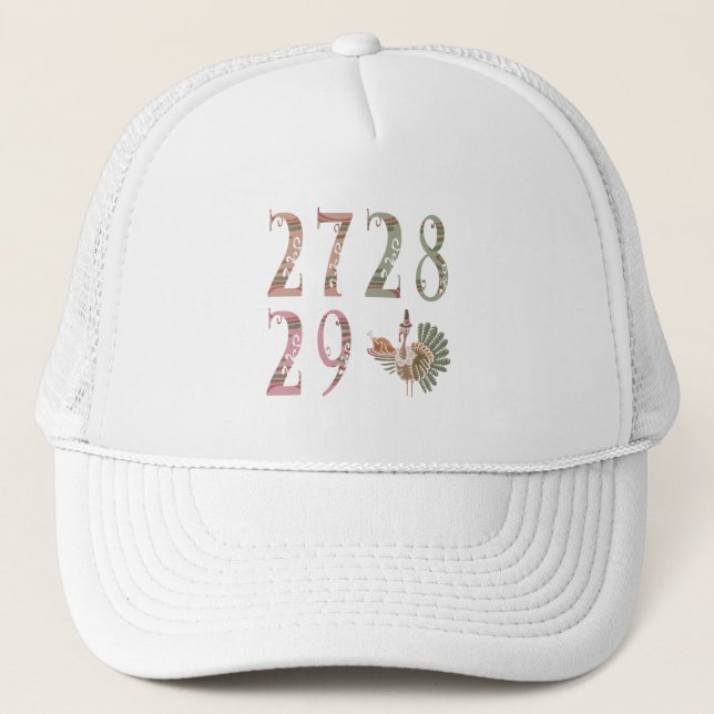 27 28 29 Turkey | Community Sharing of Blessings Trucker Hat (Front)