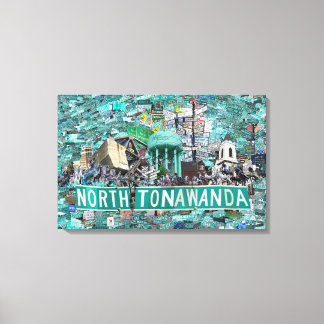 27.50" x 17.75 Stretched Canvas - Streets of NT