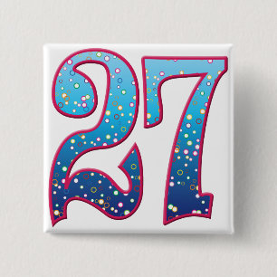 27 Age Rave 15 Cm Square Badge