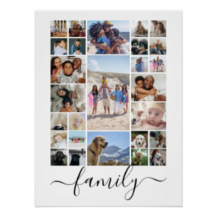 27 Photo Collage Personalised Poster